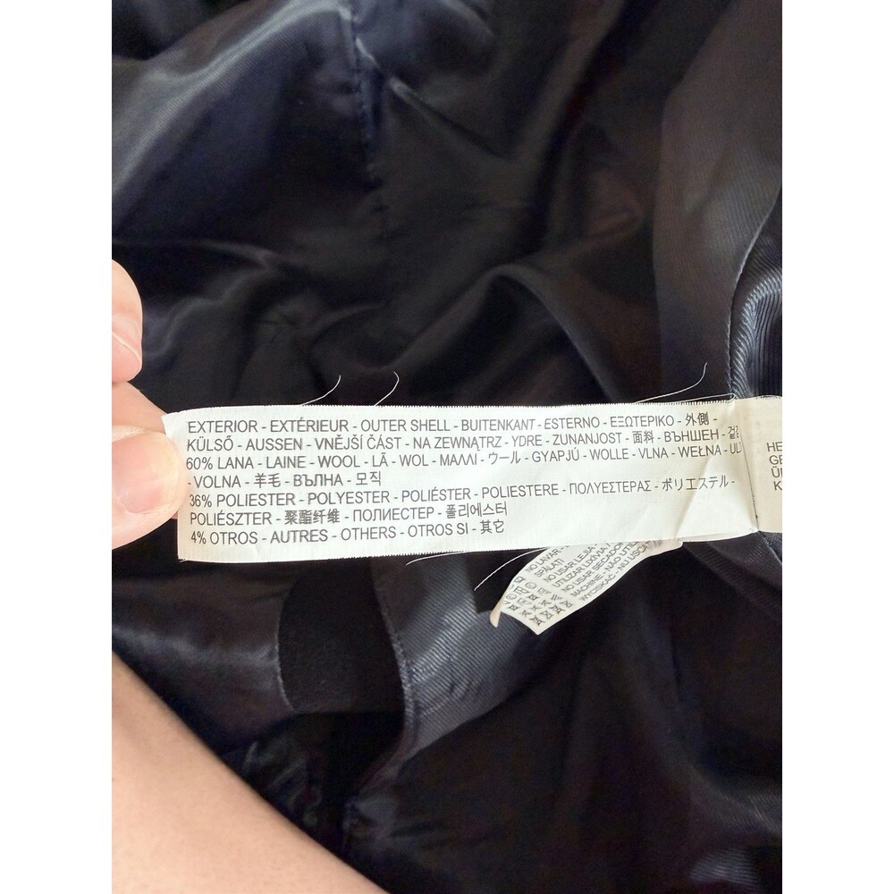 Zara Women’s Wool double breasted Overcoat M Timeless Equestrian Preppy Academia - Picture 4 of 7